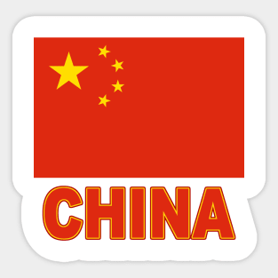 The Pride of China - Chinese National Flag Design Sticker